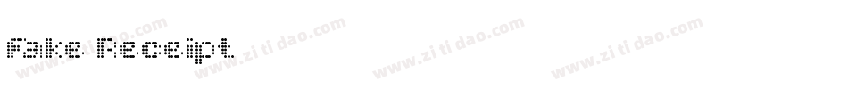 Fake Receipt字体转换